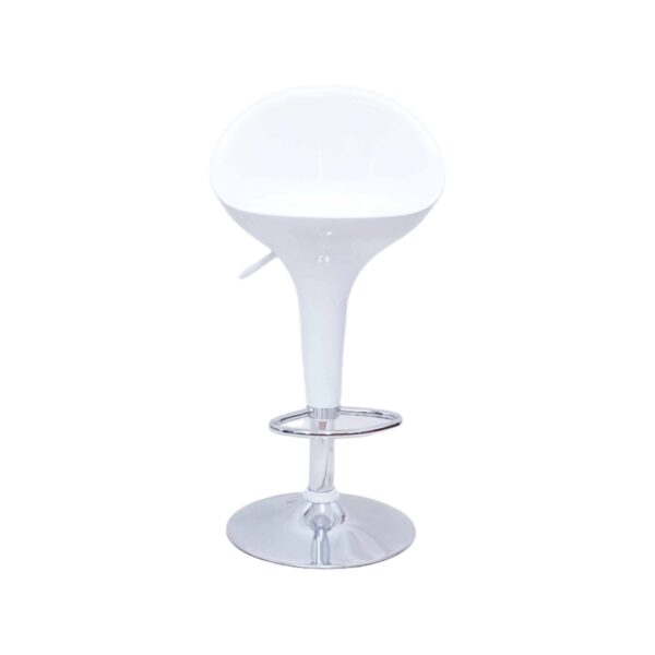 White Fiber Bar Chair - Image 2